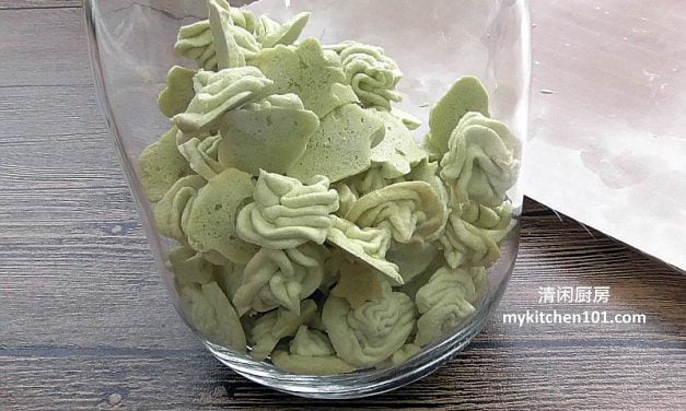 抹茶蛋白霜脆饼-忘却的饼干