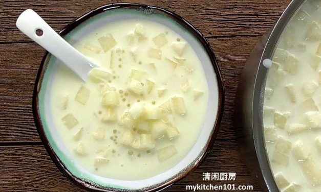 香甜蜜瓜西米露-热天必备的甜品