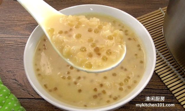 椰奶椰糖麦粥糖水(也称：干冬)