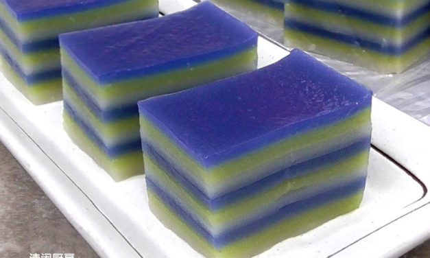 天然三色九层糕