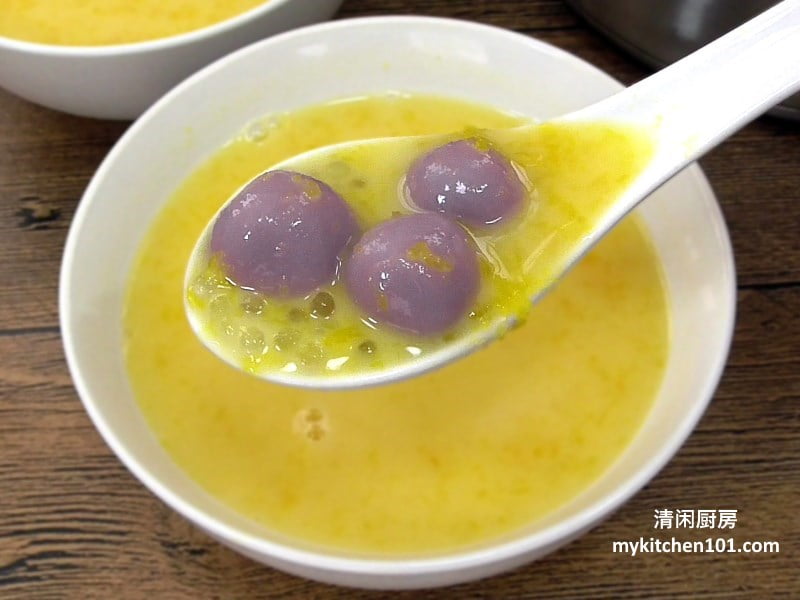 pumpkin-sago-purple-sweet-potato-glutinous-rice-balls-mykitchen101-feature