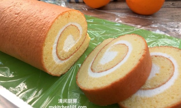 香橙瑞士卷秘诀：教你轻松做出柔软不裂的完美卷！