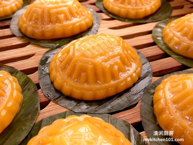 橙薯红龟糕 (花生馅)  清闲廚房