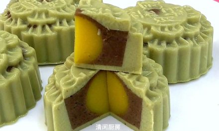 抹茶红豆燕菜月饼