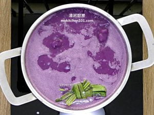 紫薯椰奶沙谷糖水