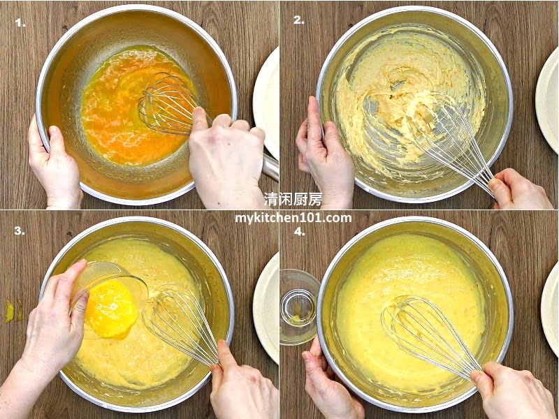 用鲜橙制作棉花海绵蛋糕