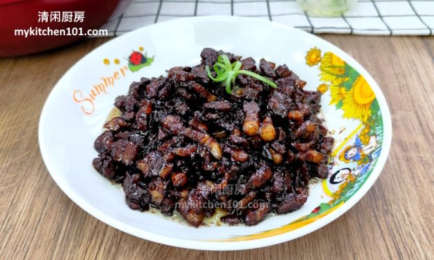 简单又美味！炒黑酱油三层肉的家常秘诀